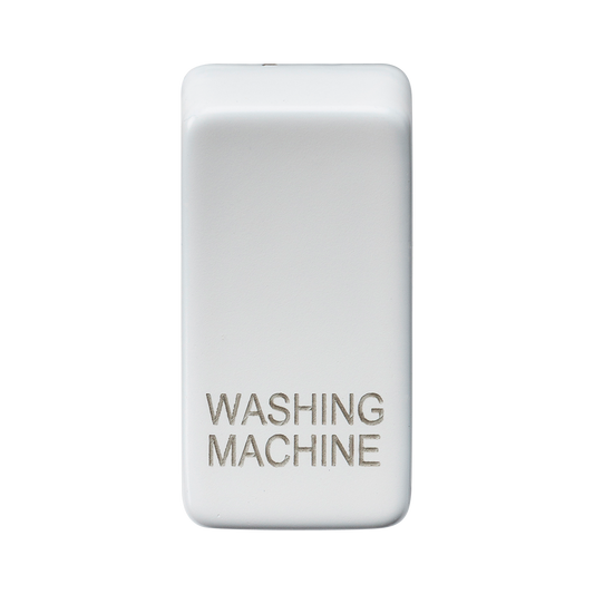 Knightsbridge GDWASHMW Washing Machine Rocker Cap Matt White