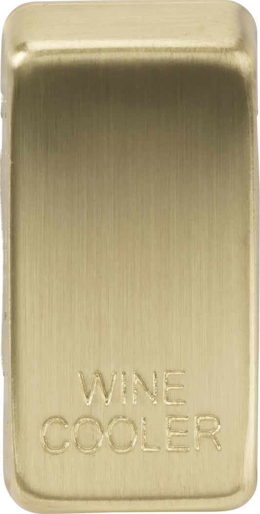 Knightsbridge GDWINEBB Wine Cooler Rocker Cap Brushed Brass