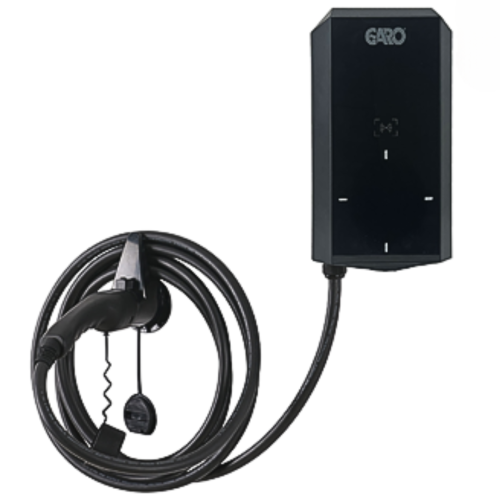 Garo GEV7.4L  Single Phase 7.4KW Type 2 Tethered Lead EV Charger Black