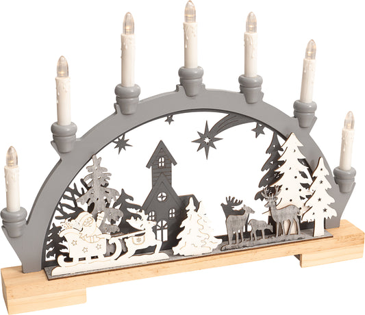 St Helens Home and Garden GH900 33cm Wooden LED Candle Bridge (Battery Operated