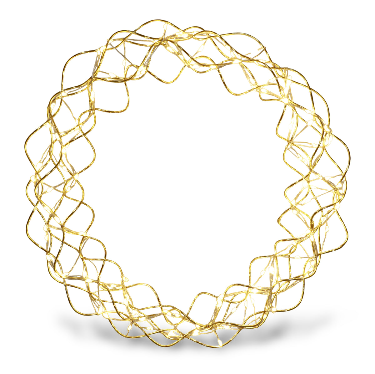 Xmas Haus GH9064 140 LED Copper Wreath with Timer IP44