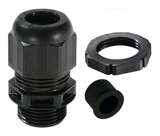 Wiska 10100636 GLP20+RDE SPRINT® 20mm+ Polyamide Cable Gland and Locknut + RDE Reduction Insert  Bla