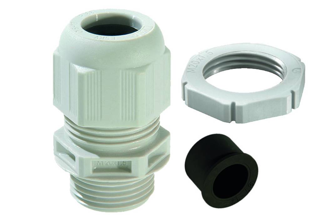 Wiska 10100635 GLP20+RDE SPRINT® 20mm+ Polyamide Cable Gland and Locknut + RDE Reduction Insert  Lig