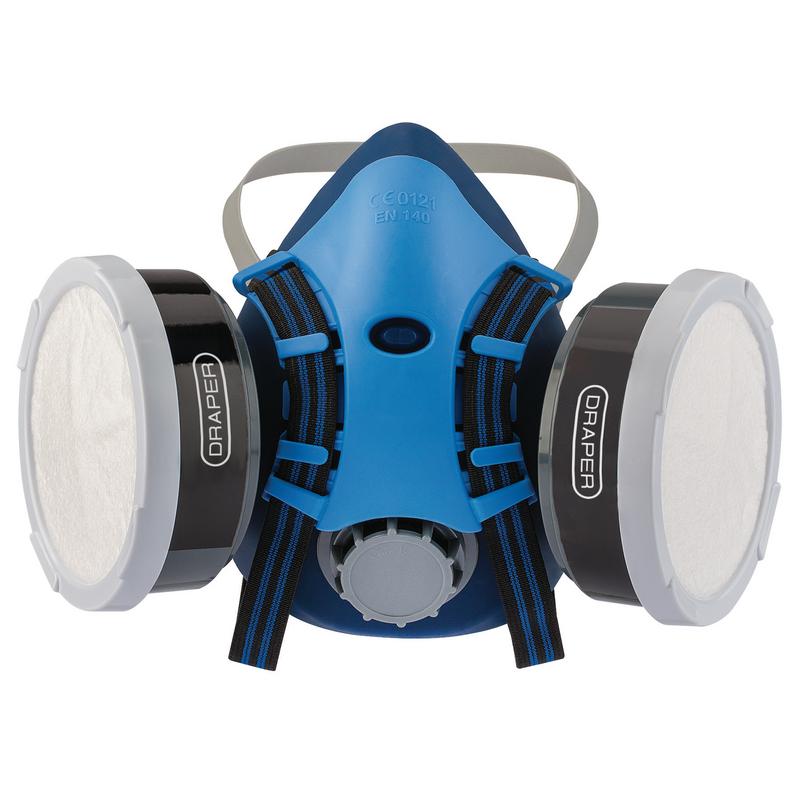 Draper GM-0503E 3021 Vapour and Dust Filter Respirator Black & Blue