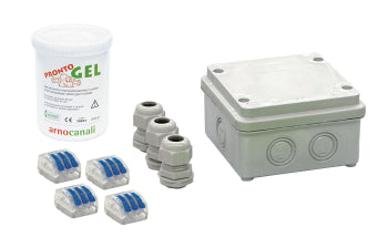 Switchtec GM-BOX100 Arnocanali 100 x 100 x 60mm Enclosure & Gel Paste Kit IP68