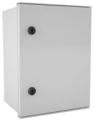 Switchtec GRP-43 SCL 400 x 300 x 200mm GRP Enclosure with Metal Back Plate Grey IP66