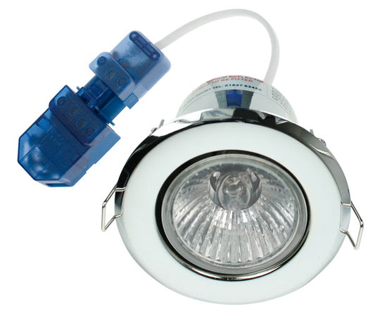 Click GU315CHA50W 50W GU10 Polished Chrome Downlight with Click Flow Connector