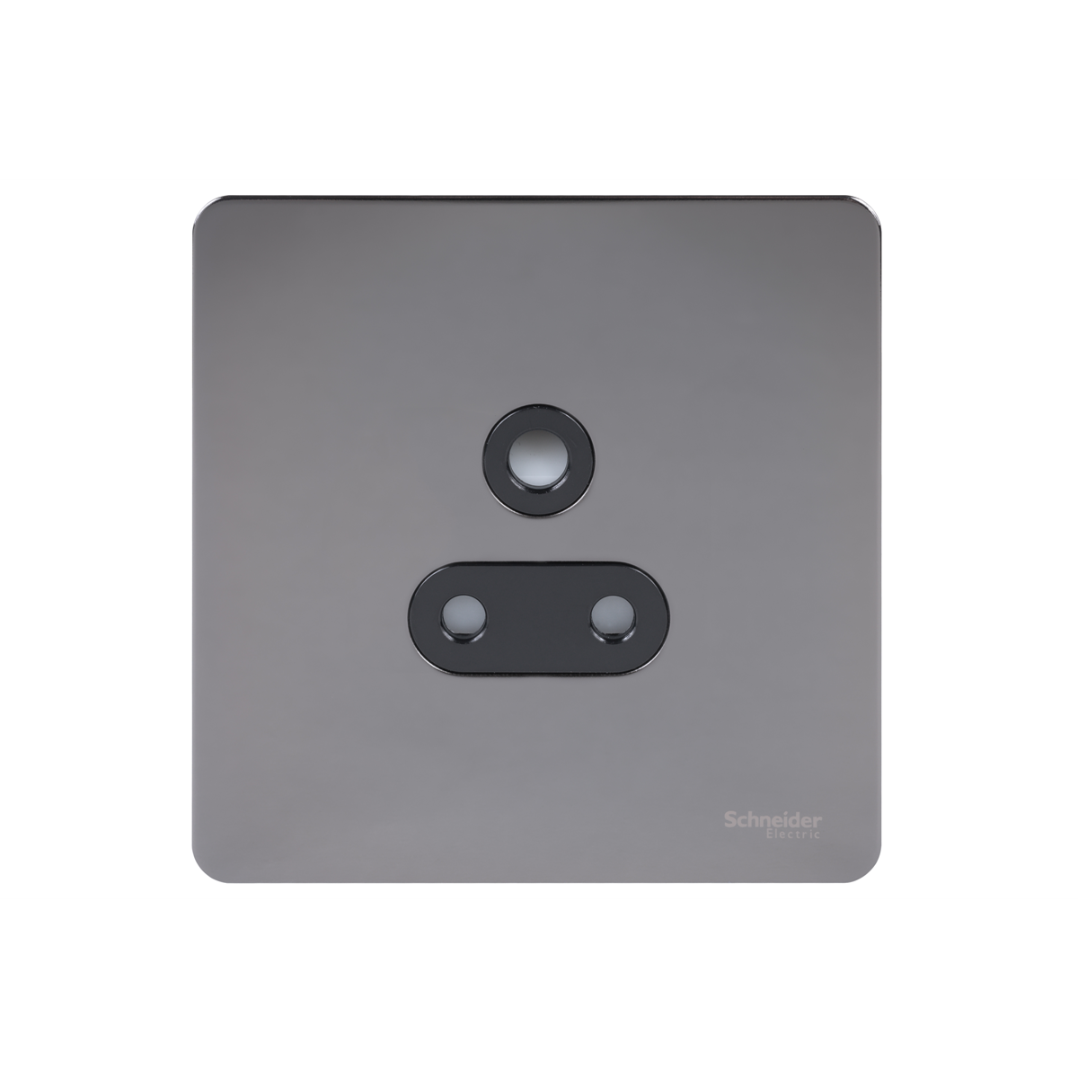 Schneider GU3480BBN 1 Gang 5A Unswitched Socket Black Nickel