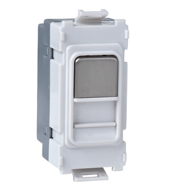 Schneider GUGTELMWSS Master Telephone Grid Module Stainless Steel White Insert
