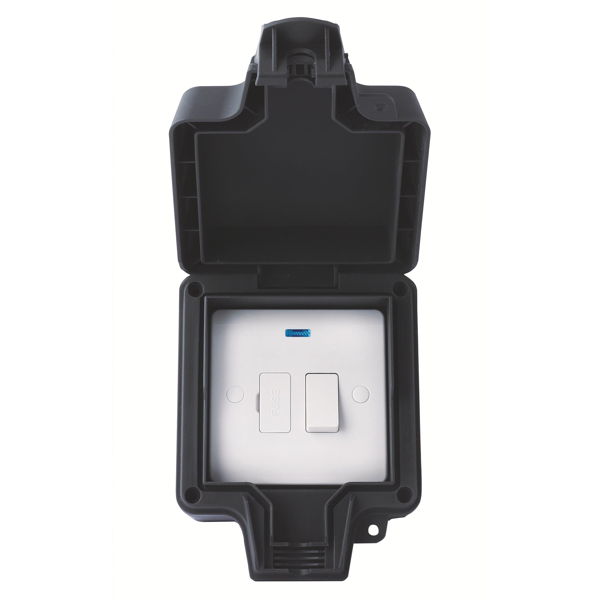 Niglon H-BWS131FS 13A Switched Spur with Neon Black IP66