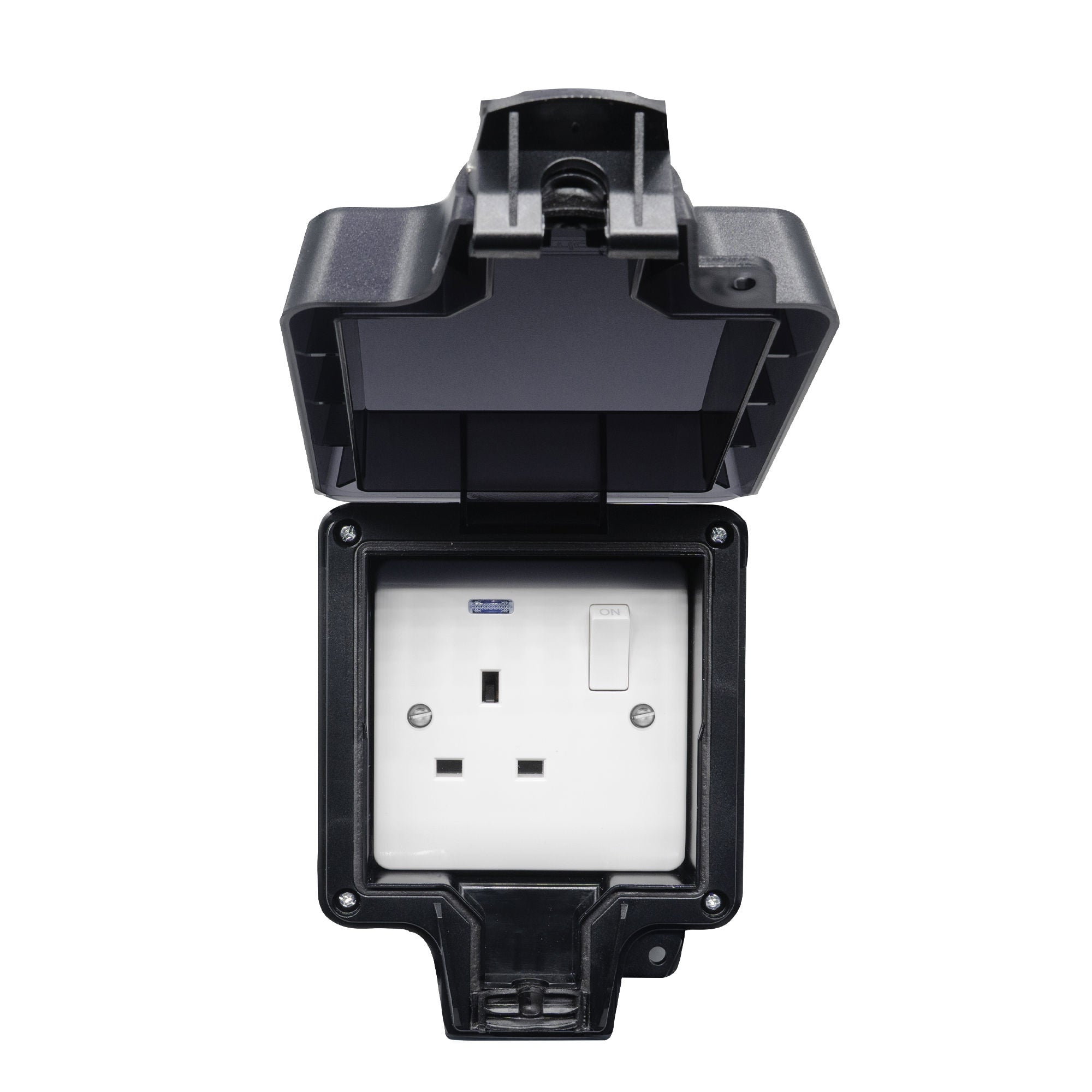 Niglon H-BWS131S 1 Gang 13A DP Switched Socket Black IP66