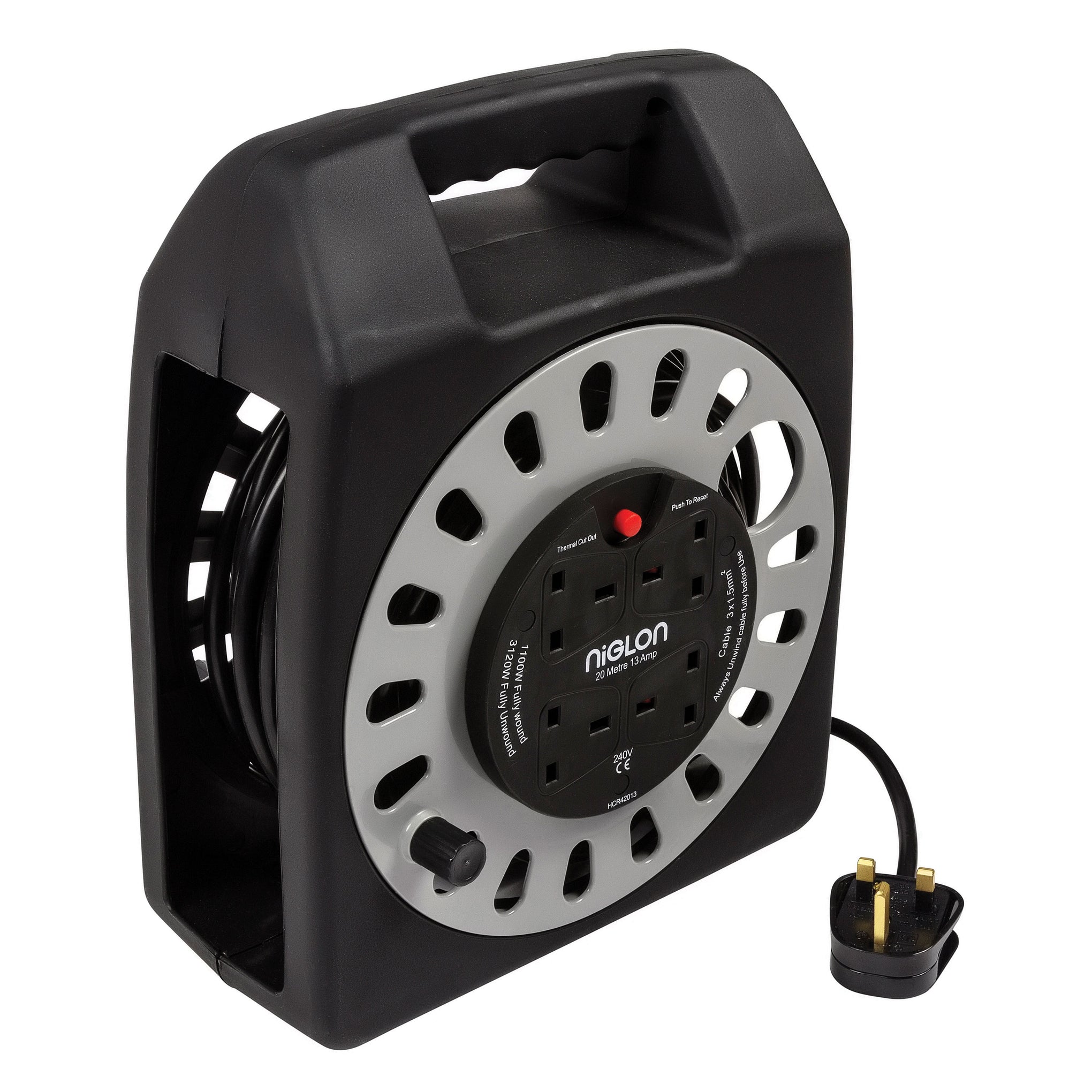 Niglon HCR42013 4 Gang 20m Case Reel