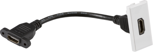 Euro HDMIWH 25 x 50mm HDMI Module White