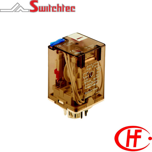 Switchtec HF10FH012D3ZDT Hongfa 10A 3 Pole 11 Pin Plug In Power Relay 12V DC