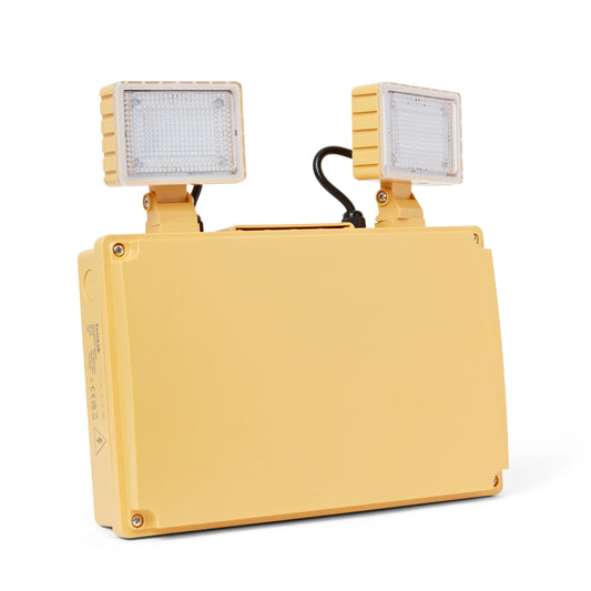 Hispec HSSL/EMERGENCYTWINSPOT 2 x 2.5W LED Emergency Twin Spot Site Light 110V  Yellow