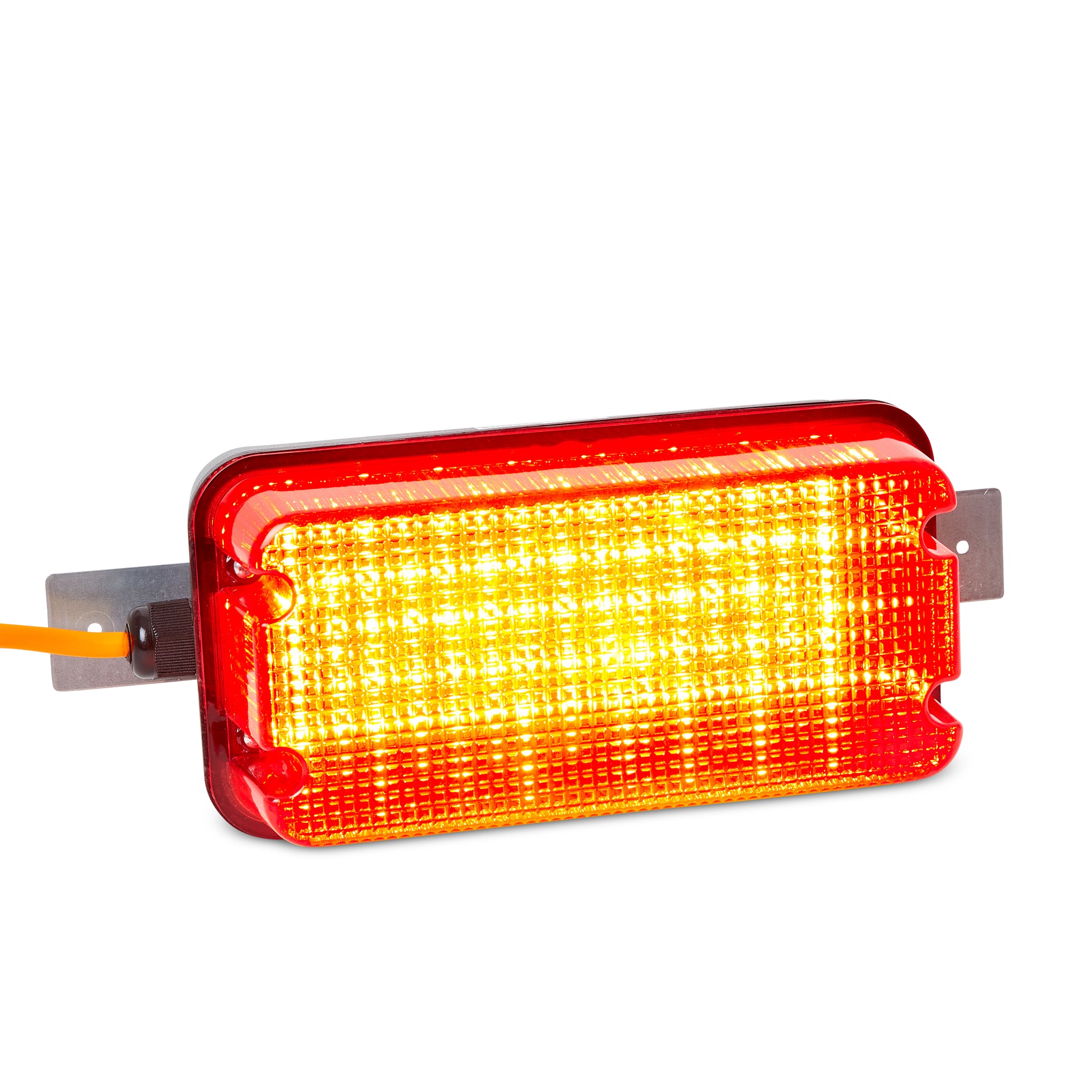 Hispec HSSL/10BH-RED 10W LED Bulkhead with Red Diffuser with IP44 Junction Box 110V IP65 Black