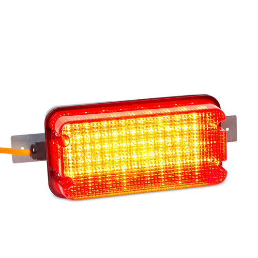 Hispec HSSL/10BH-RED 10W LED Bulkhead with Red Diffuser with IP44 Junction Box 110V IP65 Black