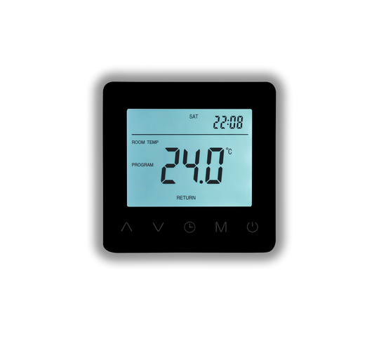 Heat Mat HMH100B 16A Smart WiFi Touch Button Thermostat Black