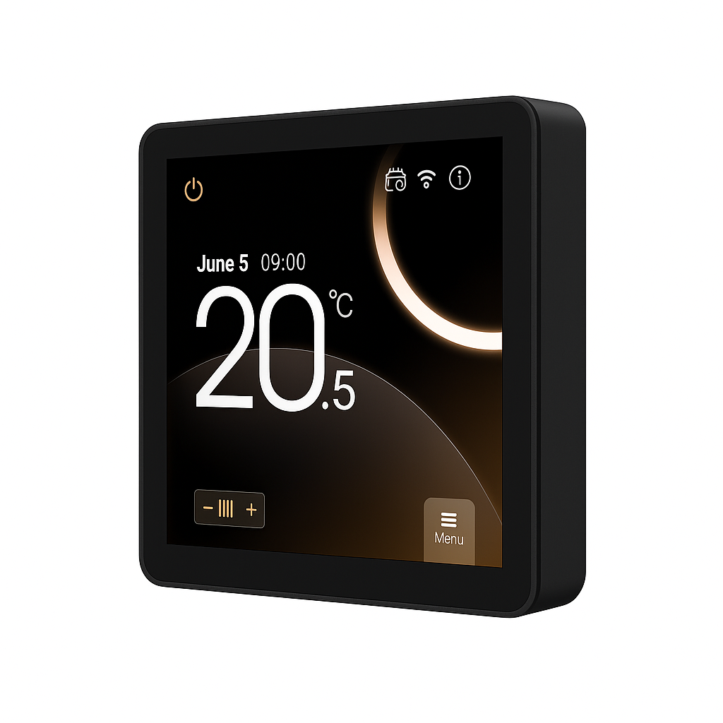 Heat Mat HMT-T5W-ANTH 16A Touch Screeen WiFi Thermostat Anthracite