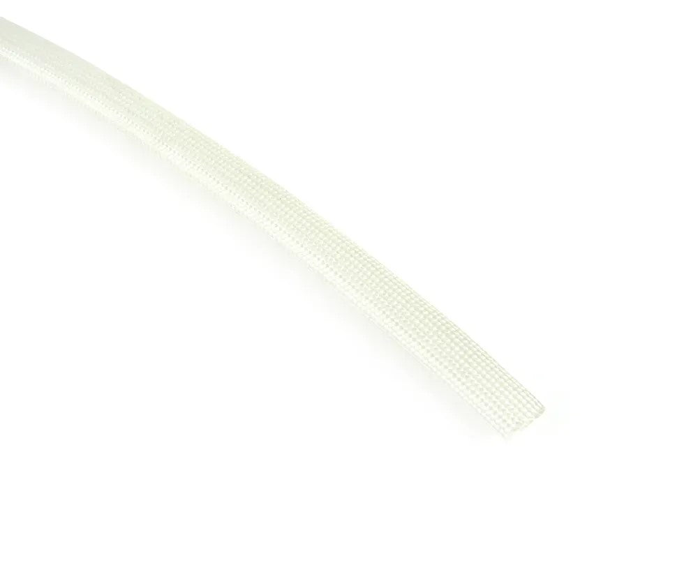 Term Tech HRS6NAT 6mm Heat Resistant Glass Fibre Braided Sleeving Natural