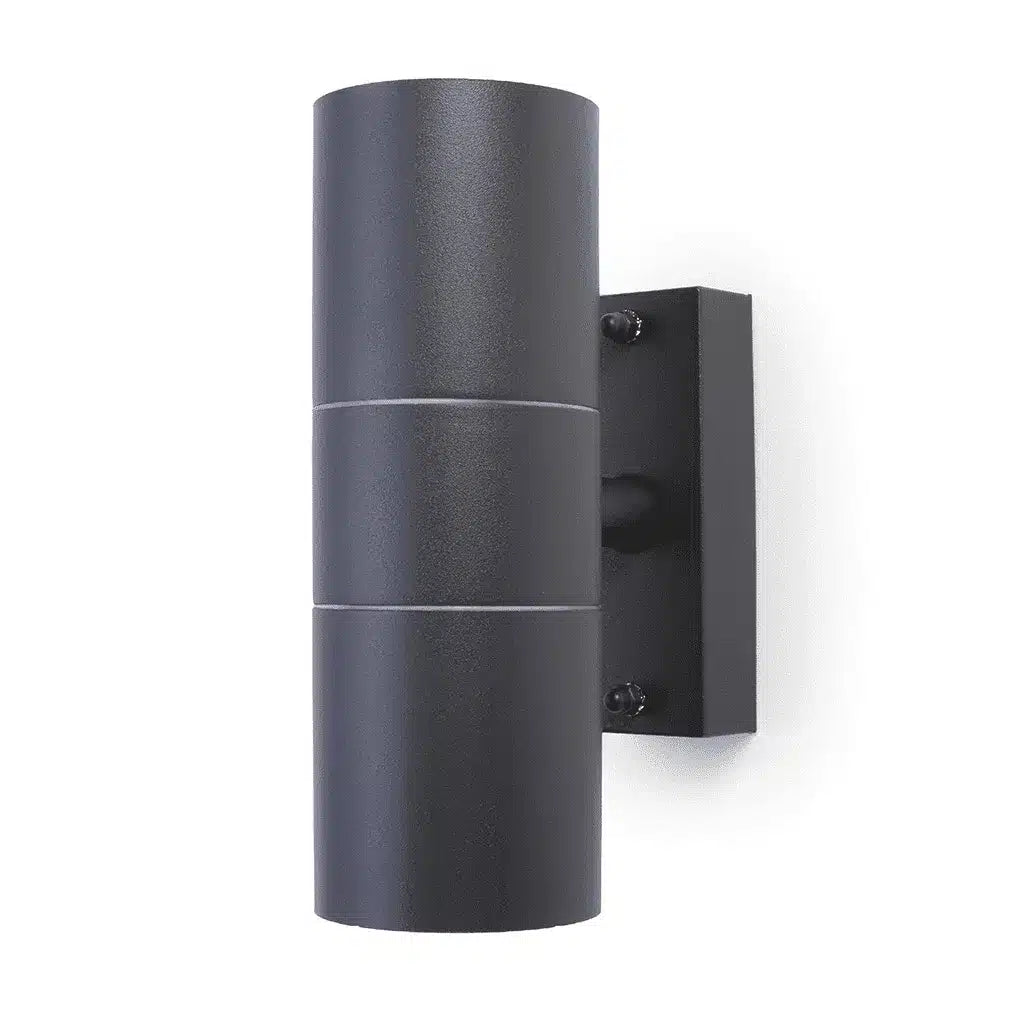 Hispec HSLEDUL/GRY Coral Up / Down Wall Light IP44 Anthracite Grey