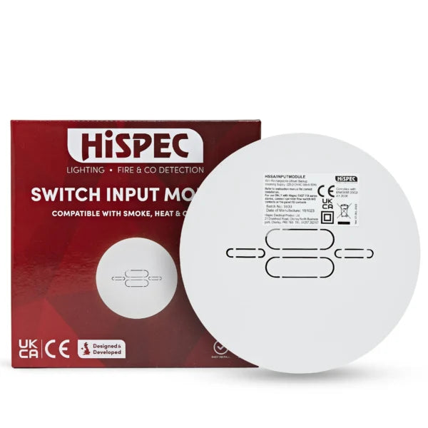 Hispec HSSA/INPUTMODULE Mains Input Module with 10 Yr Battery Back Up White