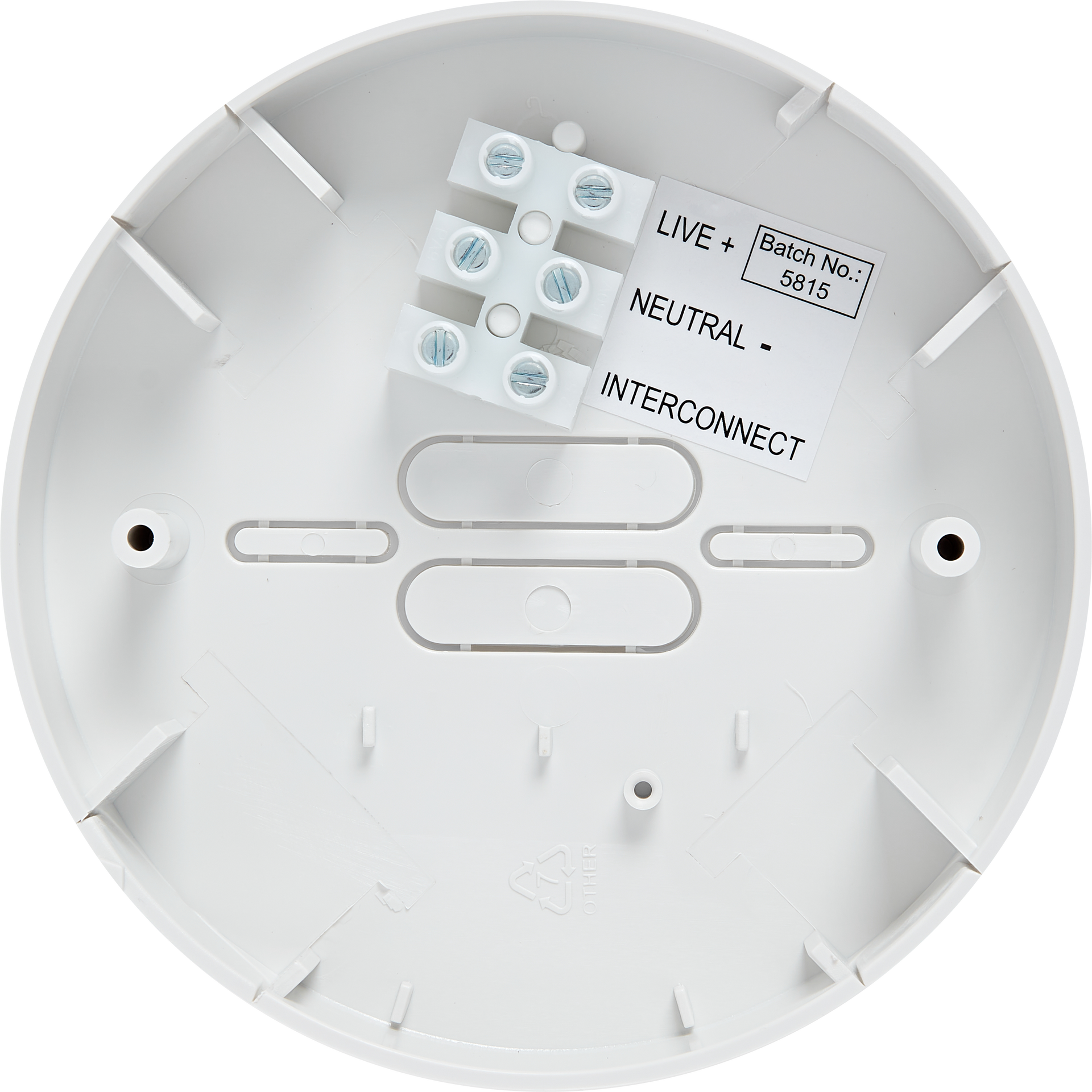 Hispec HSSA/PA Smoke & Heat Alarm Pattress White