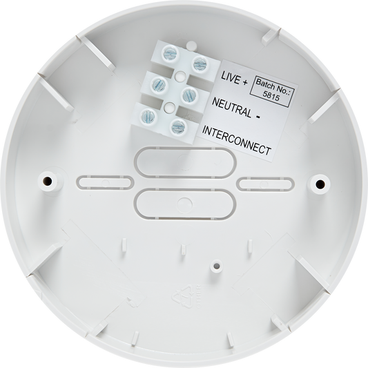 Hispec HSSA/PA Smoke & Heat Alarm Pattress White