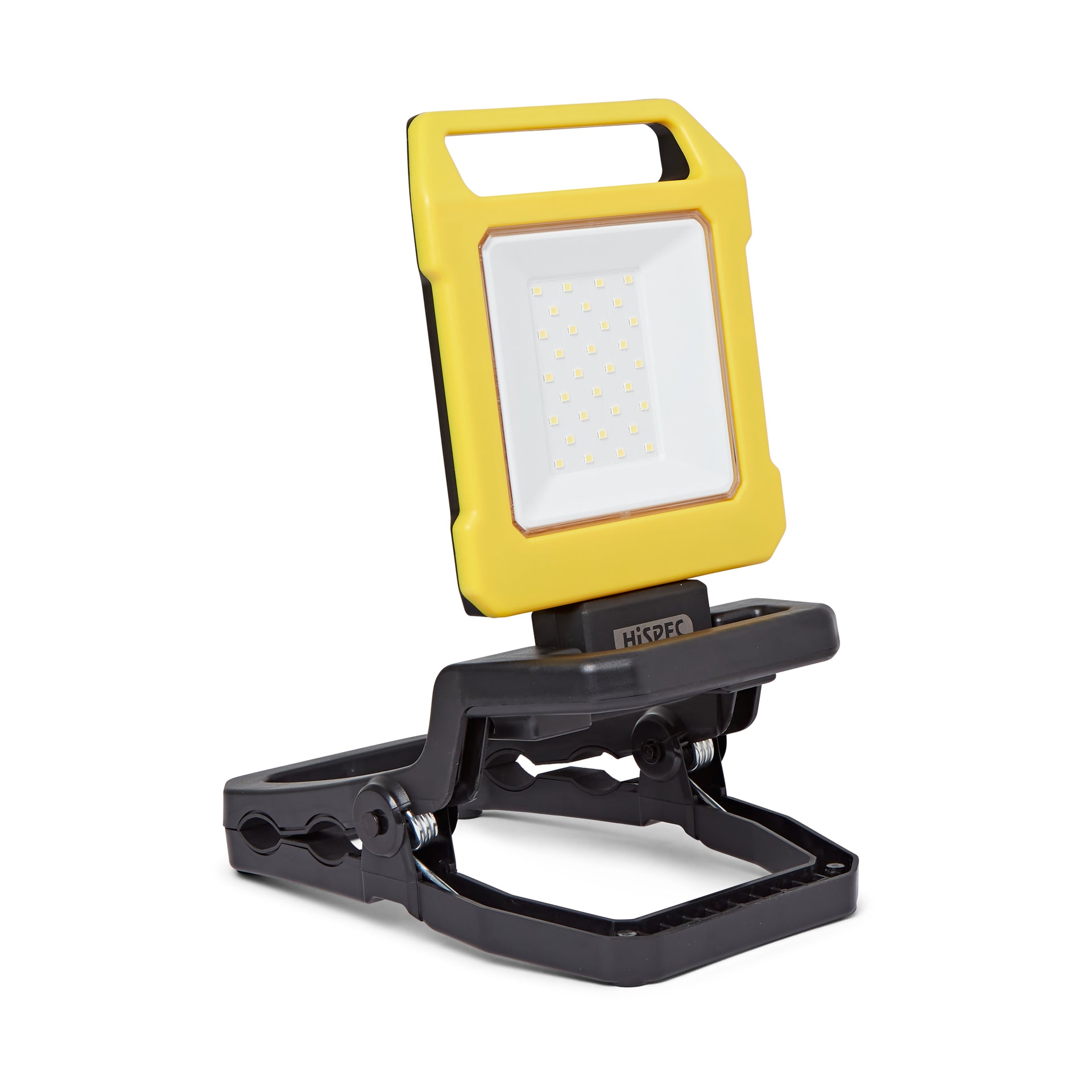 Hispec HSSL/10LEDWL-R 10W LED Adjustable and Rechargable Worklight Black & Yellow