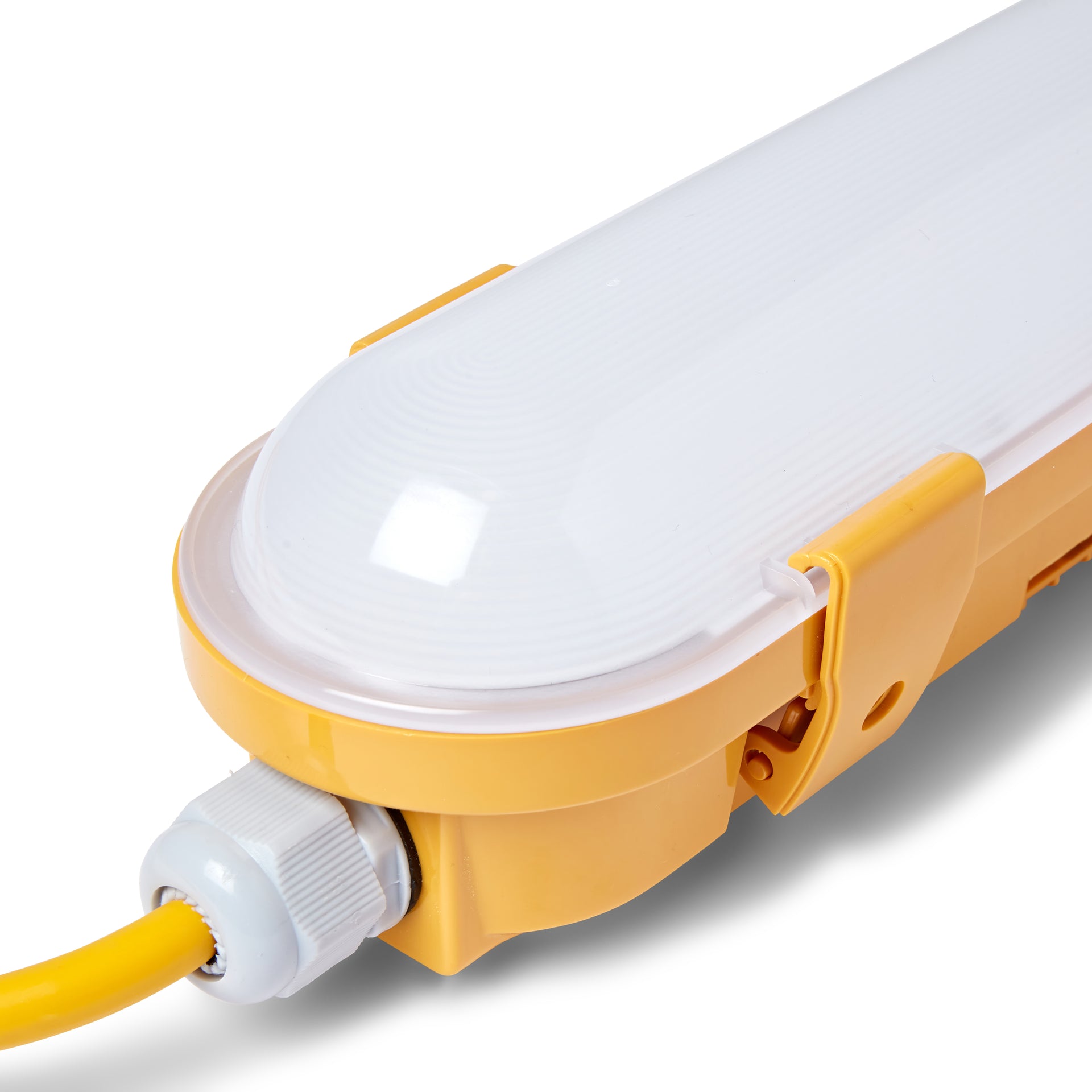 Hispec HSSL/25LEDWL-5FT 5FT 25W LED Non-Corrosive Site Light with IP44 Junction Box 110V IP65 Yellow