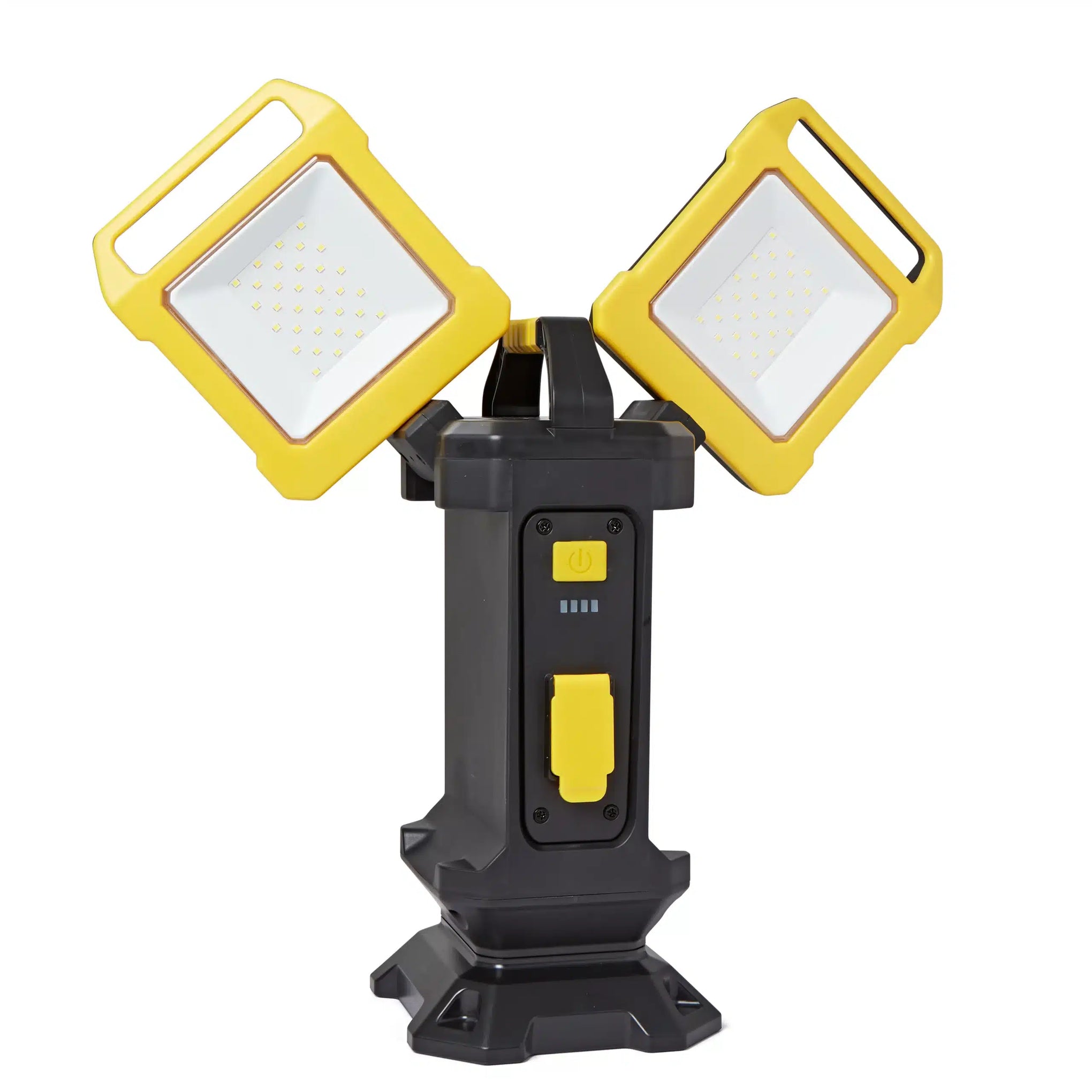 Hispec HSSL/20LEDWL-R 2 x 10W LED Adjustable and Rechargable Worklight Black & Yellow
