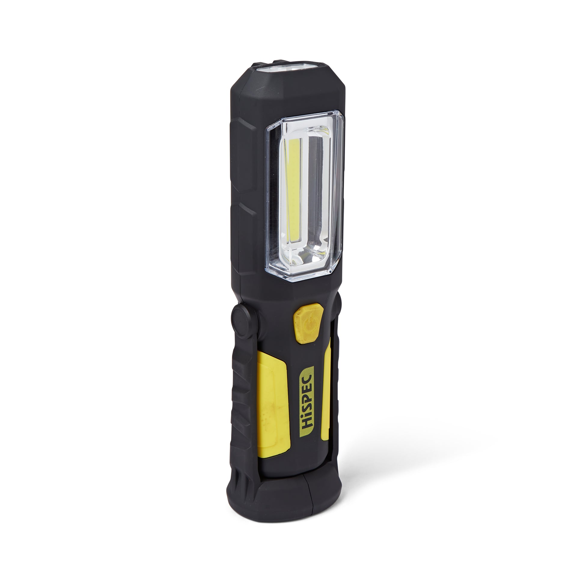 Hispec HSSL/TORCH-R 3+1W LED Rechargable Magnetic Torch Black & Yellow