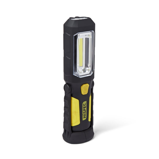 Hispec HSSL/TORCH-R 3+1W LED Rechargable Magnetic Torch Black & Yellow