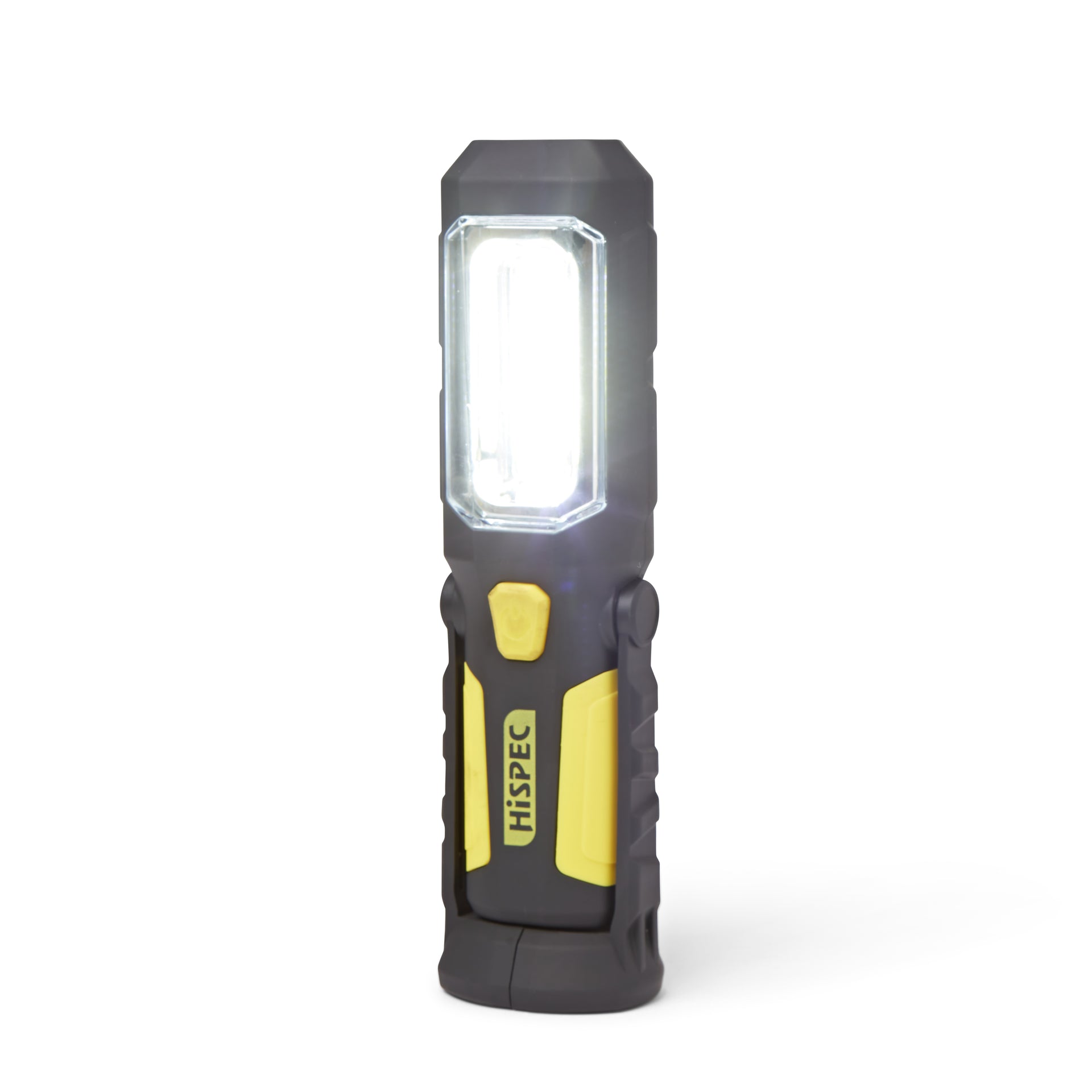 Hispec HSSL/TORCH-R 3+1W LED Rechargable Magnetic Torch Black & Yellow