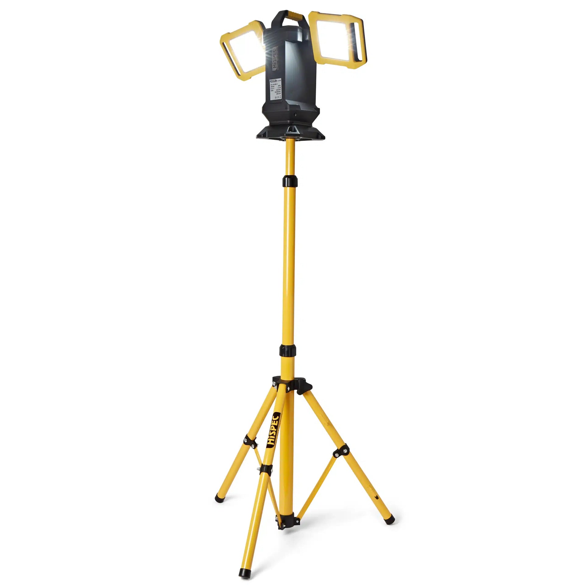 Hispec HSSL/TRIPOD Adjustable Tripod for Site Lighting Yellow