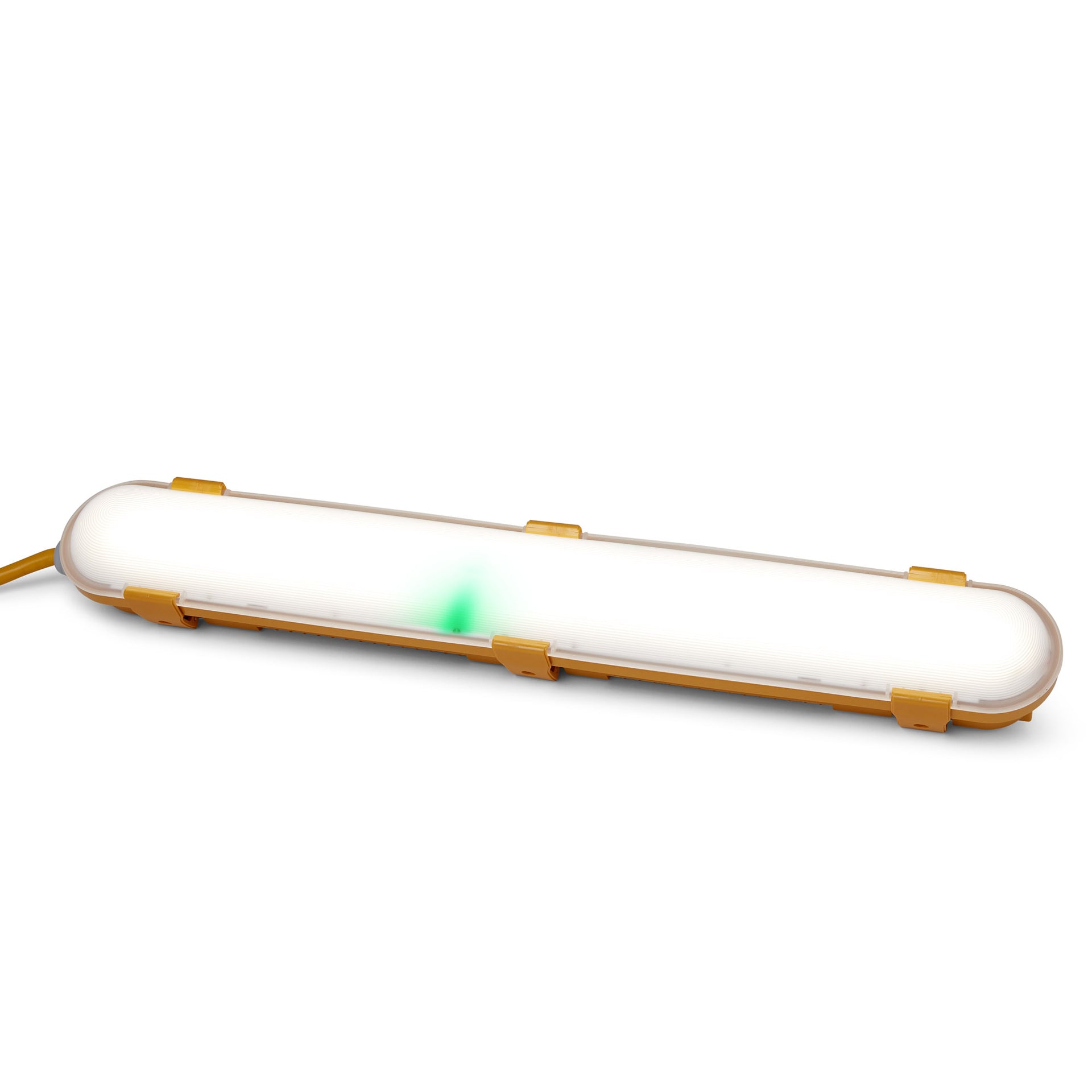 Hispec HSSL/20LEDWL-2FT/EP 2FT 20W LED Non-Corrosive Site Light with IP44 Junction Box 110V with Emergency IP65 Yellow