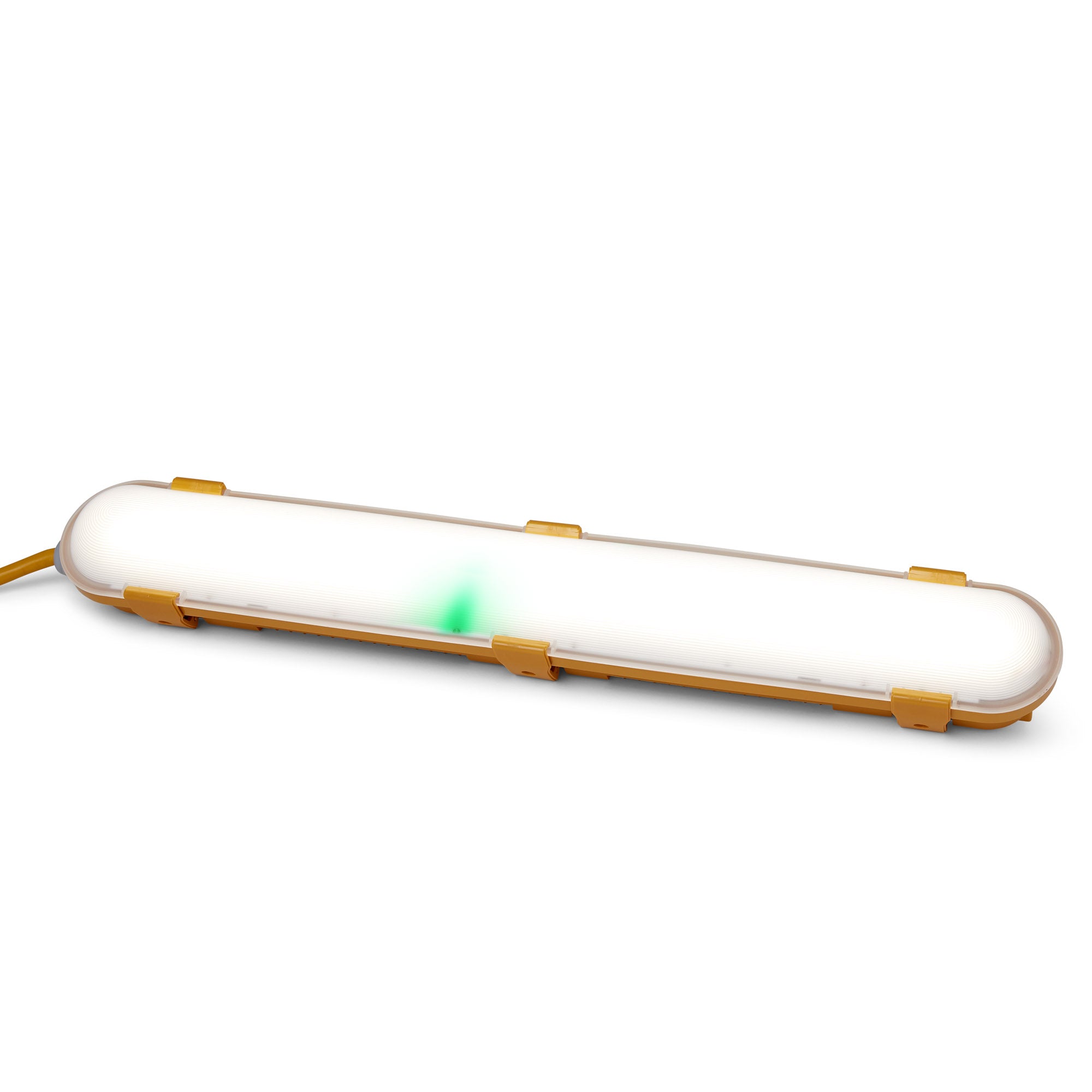 Hispec HSSL/20LEDWL-2FT/EP 2FT 20W LED Non-Corrosive Site Light with IP44 Junction Box 110V with Emergency IP65 Yellow