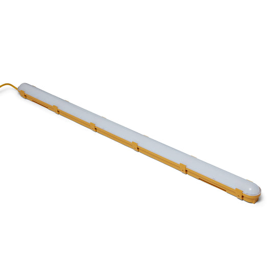 Hispec HSSL/25LEDWL-5FT/EP 5FT 25W LED Non-Corrosive Site Light with IP44 Junction Box 110V with Emergency IP65 Yellow