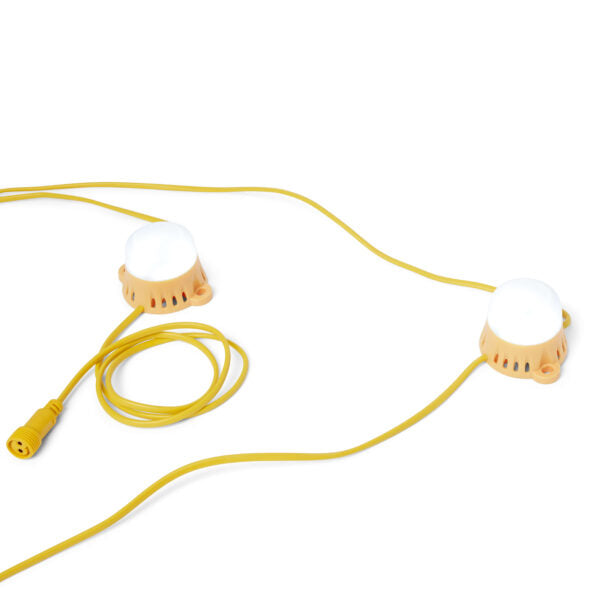 Hispec HSSL/FESTOON-50M 20 x 5W LED Linkable LED Festoon Lighting Kit 110V 50m Yellow