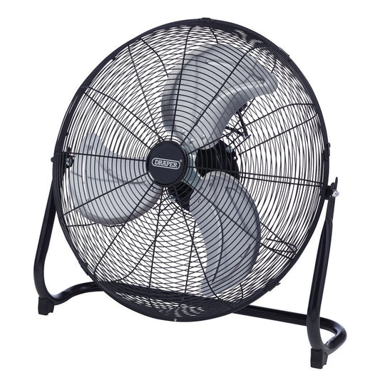 Draper HV20FF 70438 20'' / 500mm 120W Industrial Floor Fan Black