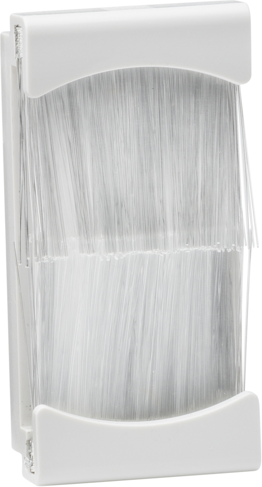 Euro 1/2WBRUSH 25 x 50mm Brush Module White