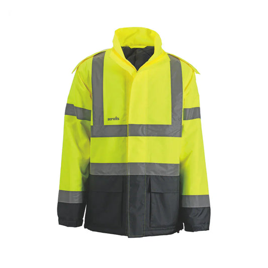 Scruffs Hi-Vis Waterproof Jacket Yellow