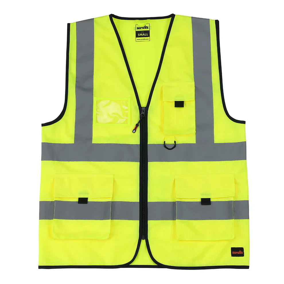 Scruffs Hi-Vis Technical Vest  Yellow