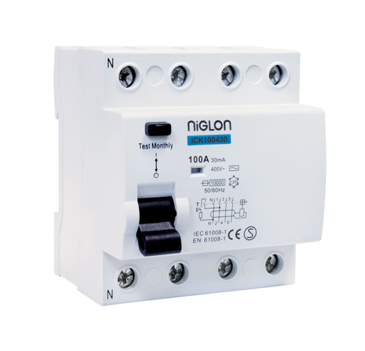 Niglon ICK100430-A2 100A 30mA 4P RCD