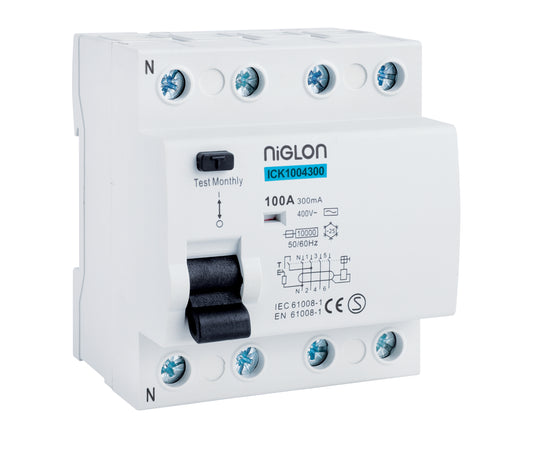 Niglon ICK1004300-A2 100A 300mA 4P RCD