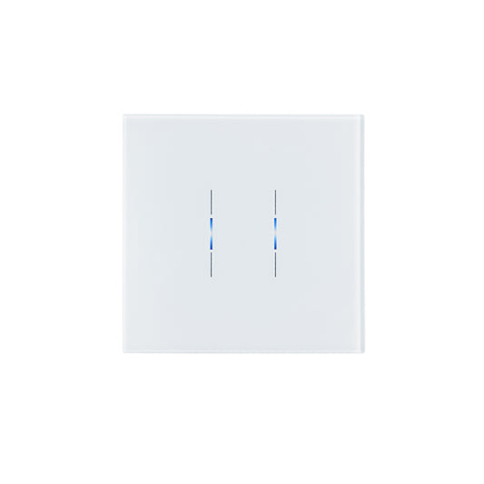 Forum IKS-100003-WH iKonect 2 Gang Glass Fronted Smart Switch White