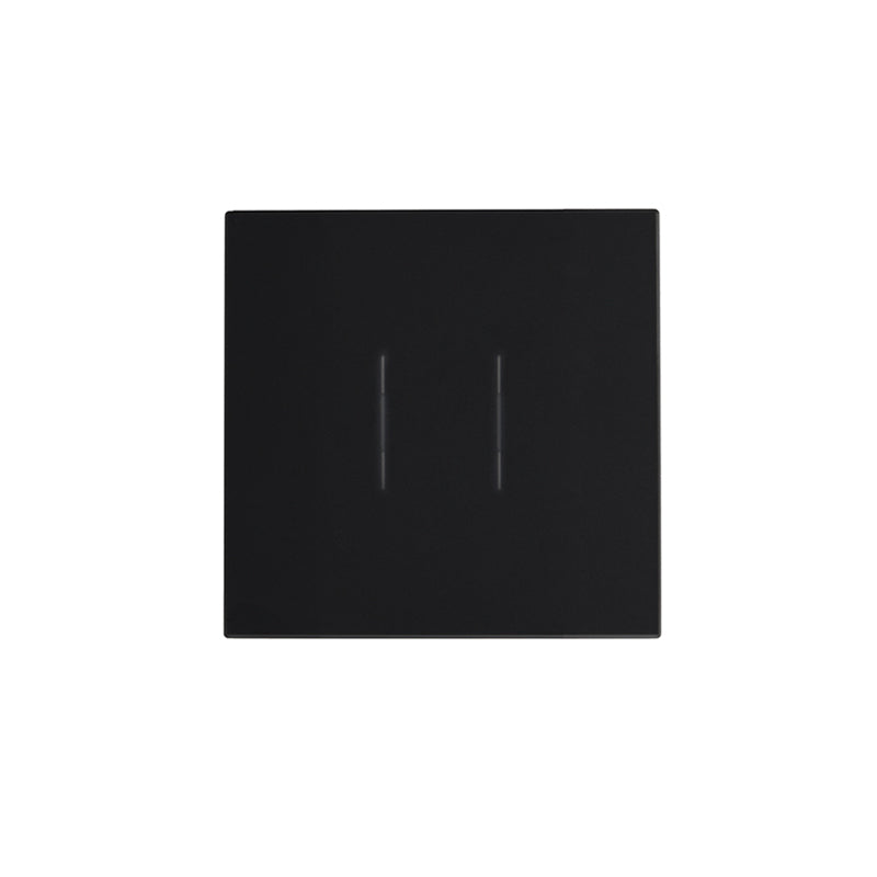 Forum IKS-100005-BLK iKonect 2 Gang Glass Fronted Smart Switch Black