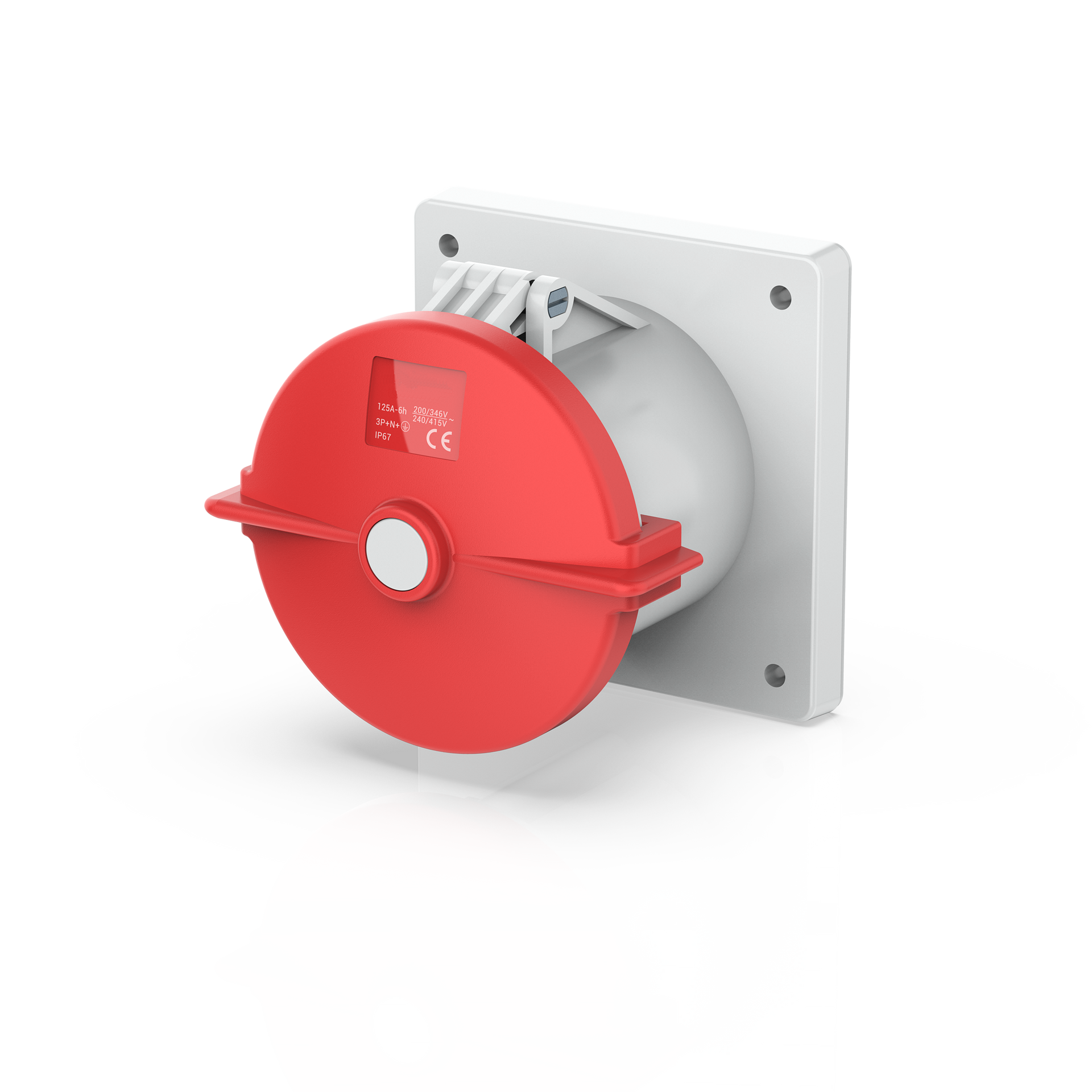 Switchtec IND-1254RPMS-IP67 125A 4P 415V Panel Mount Socket IP67