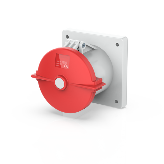 Switchtec IND-1255RPMS-IP67 125A 5P 415V Panel Mount Socket IP67