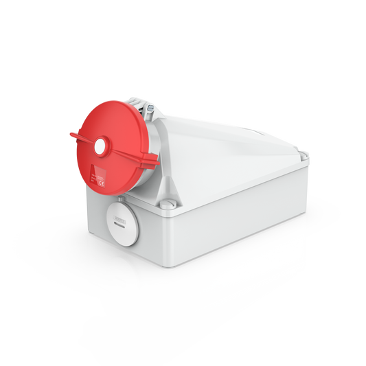 Switchtec IND-1255RWMS-IP67 125A 5P 415V Wall Mount Socket IP67